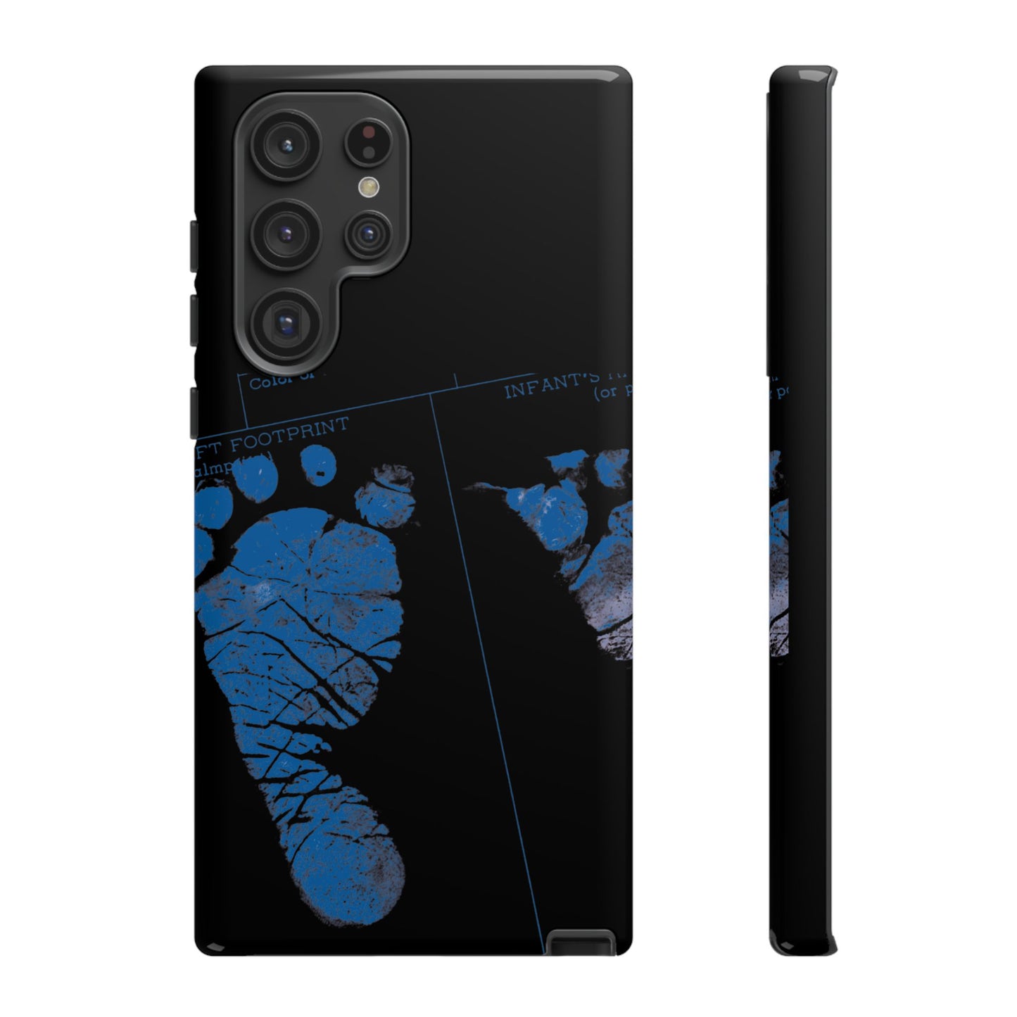 Protective Phone Case – Mom’s Little Blue Footprints