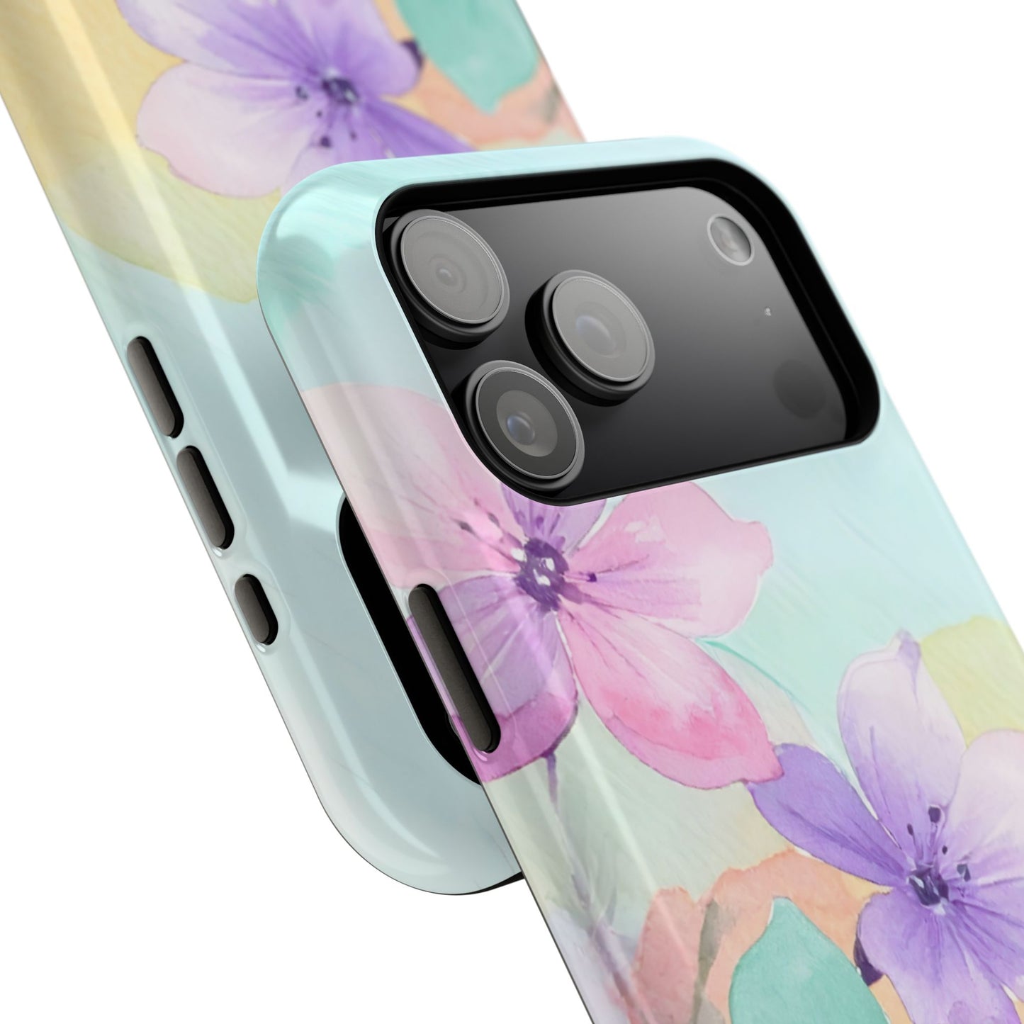 Impact-Resistant Phone Case – Water Petal