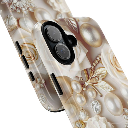 Protective Magnetic Phone Case – Ivory Opulence