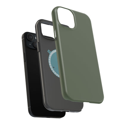 Wireless-Charging Compatible Case – Cabin Green – Compatible with iPhone 13–17 & Samsung Galaxy S25–S26 Series