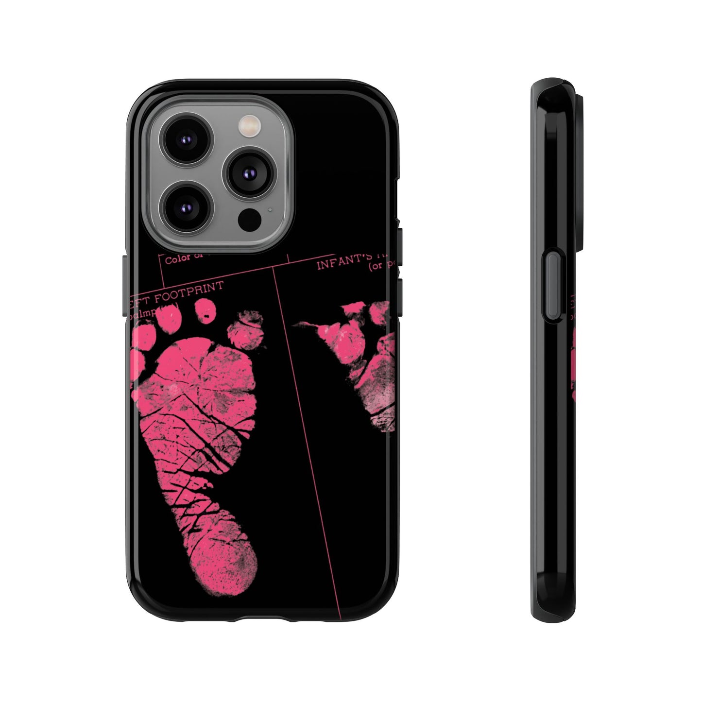Protective Phone Case – Mom’s Little Pink Footprints