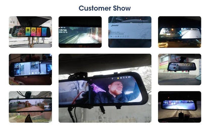 4K Dash Cam Mirror - 10.26" Display with Wireless Carplay/Android Auto GPS