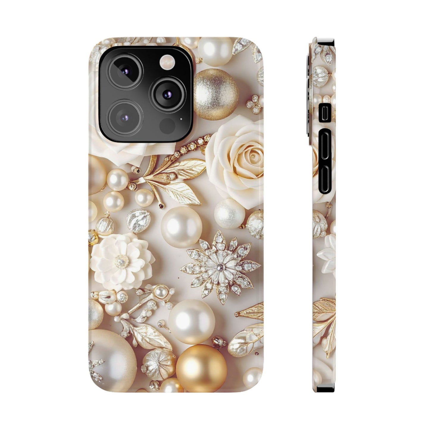 Slim Phone Case – Ivory Opulence