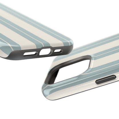 Wireless-Charging Compatible Case – Coastal Stripe