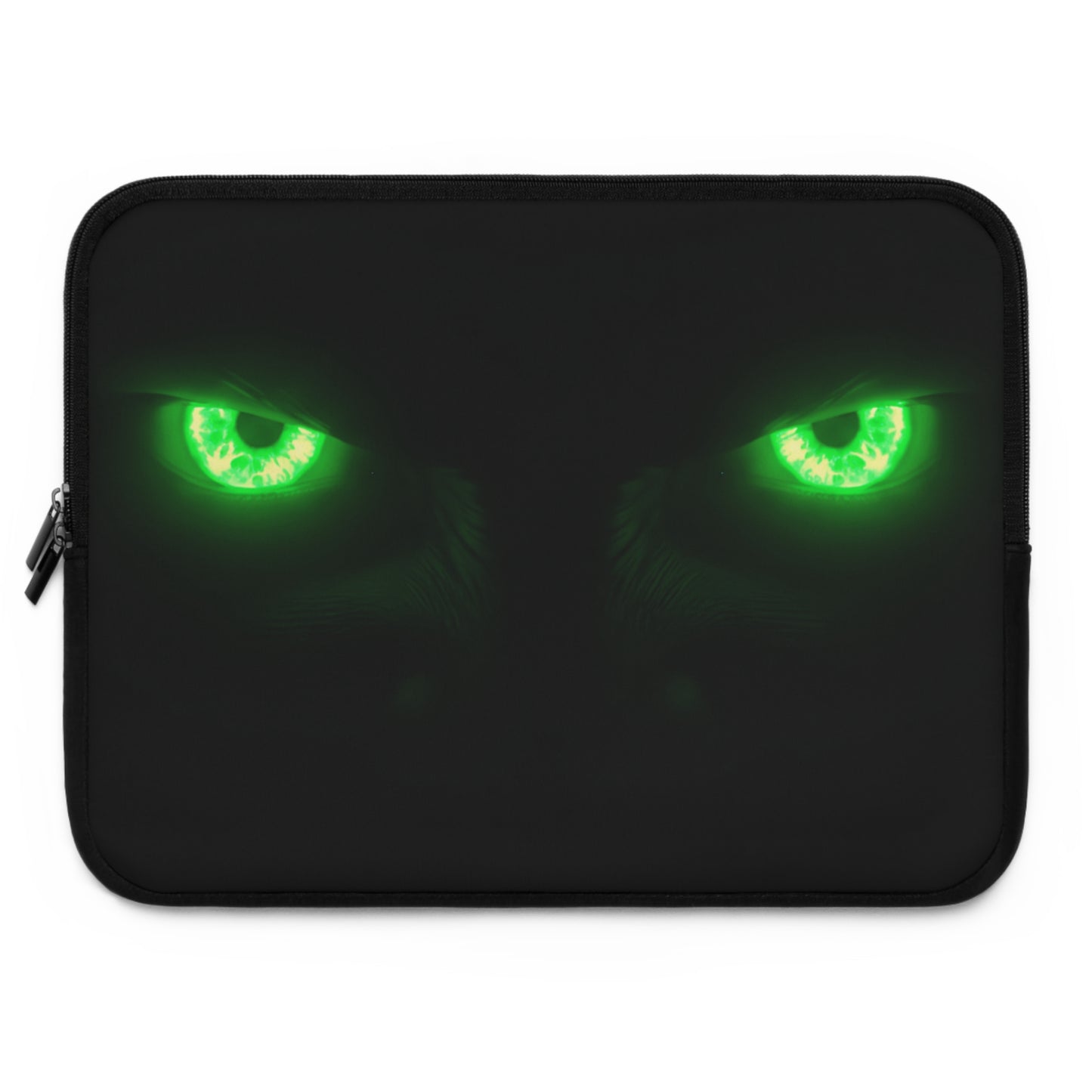 Laptop Sleeve – Neon Green Monster Eyes