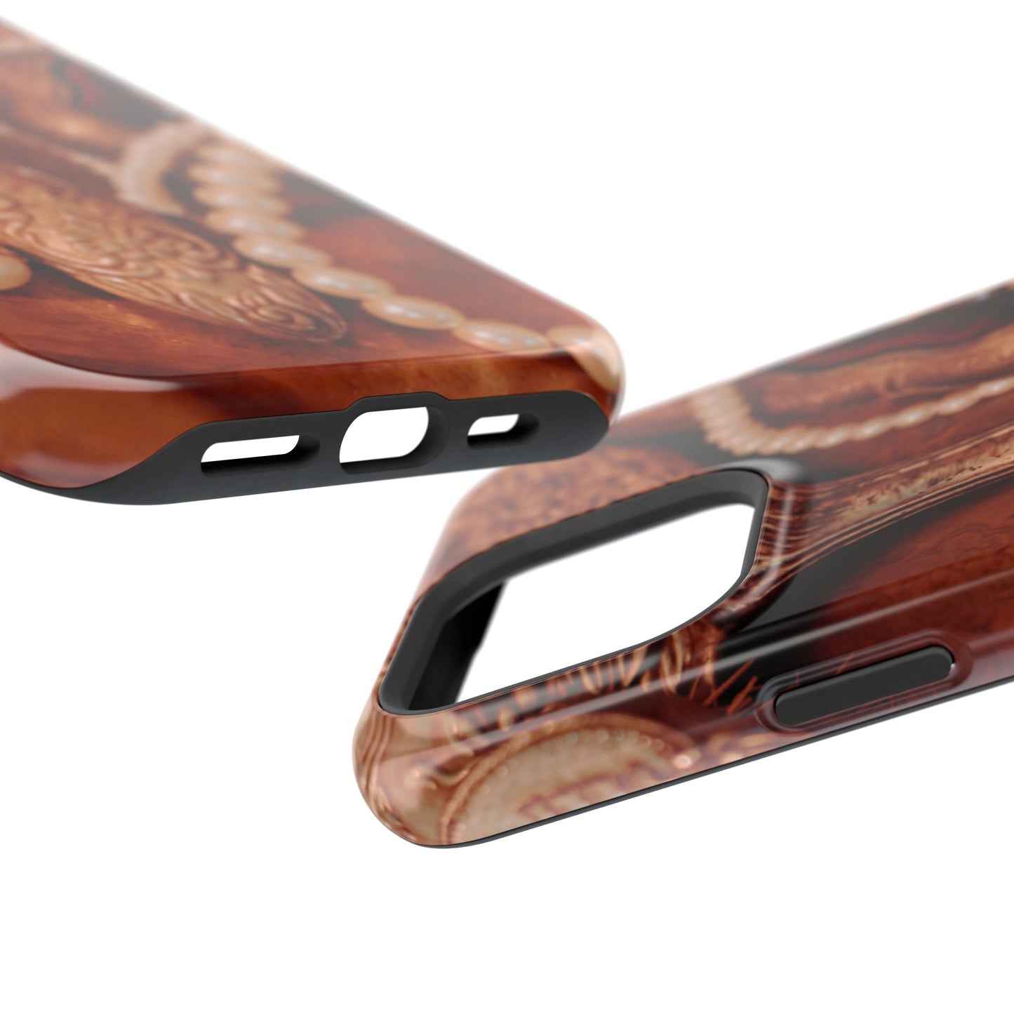 Wireless-Charging Compatible Case – Bronze Vanity