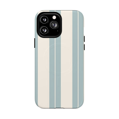 Protective Magnetic Phone Case - Coastal Stripe