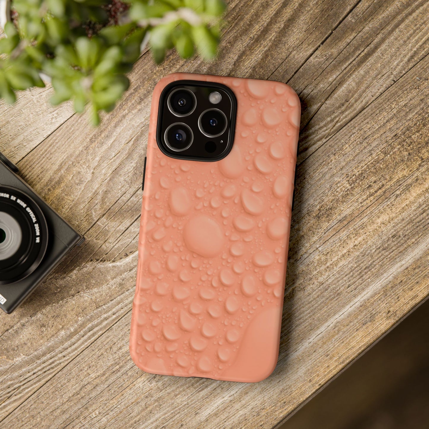 Protective Phone Case – Apricot Rain