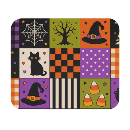 Rectangle Mouse Pad – Spooky Patchwork