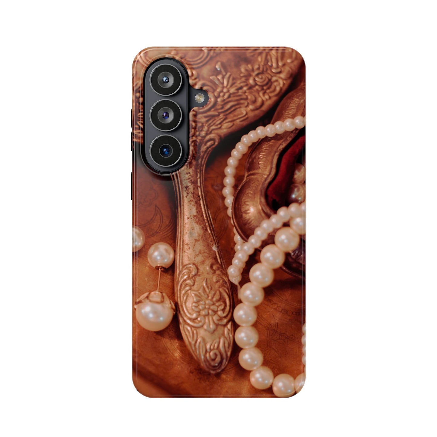 Wireless-Charging Compatible Case – Bronze Vanity