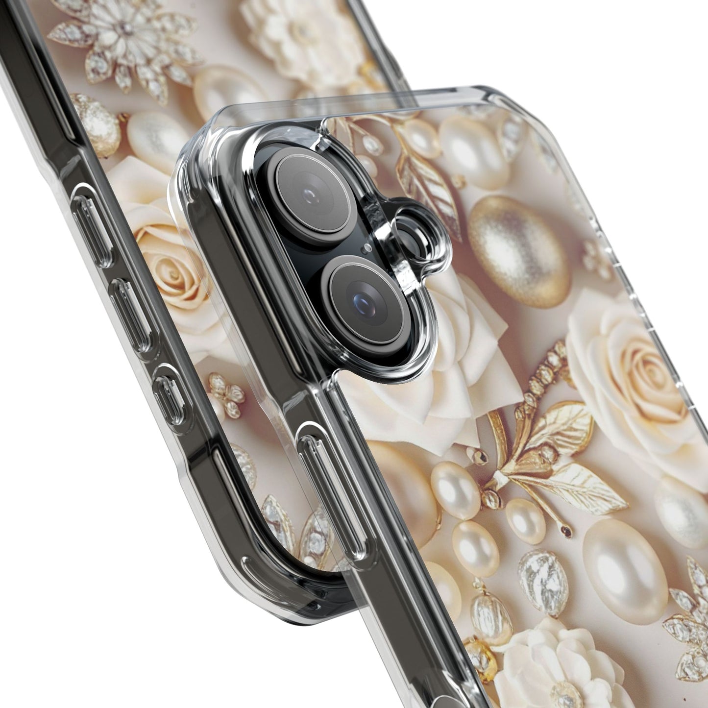 Clear Magnetic Phone Case – Ivory Opulence