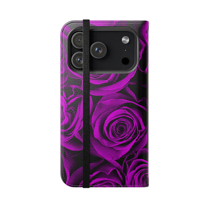 Flip Case – Amethyst Roses