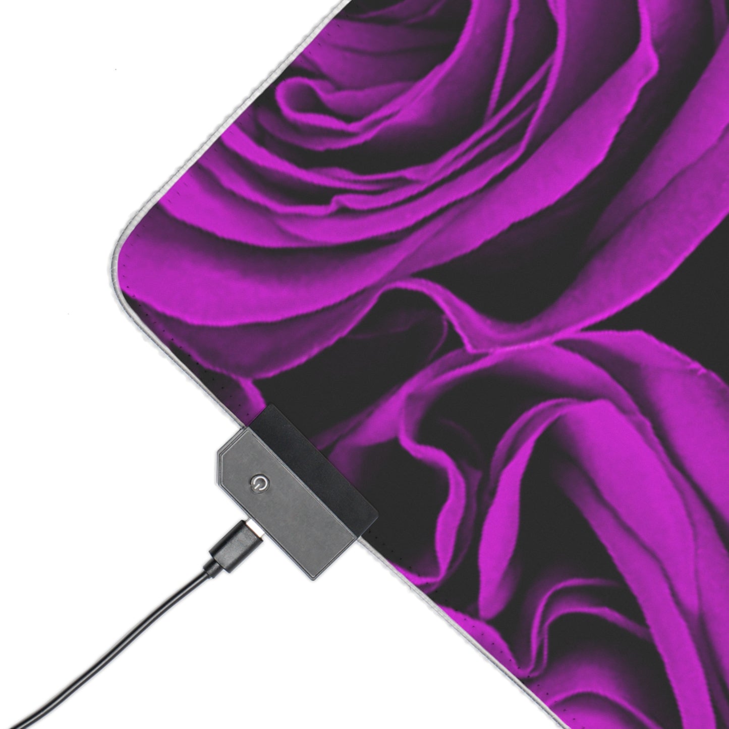Gaming LED Desk Mat – Amethyst Roses