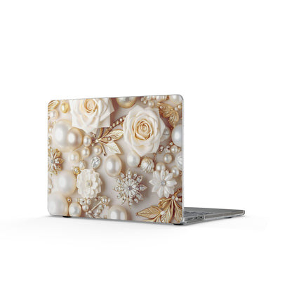 Clear Laptop Case – Ivory Opulence