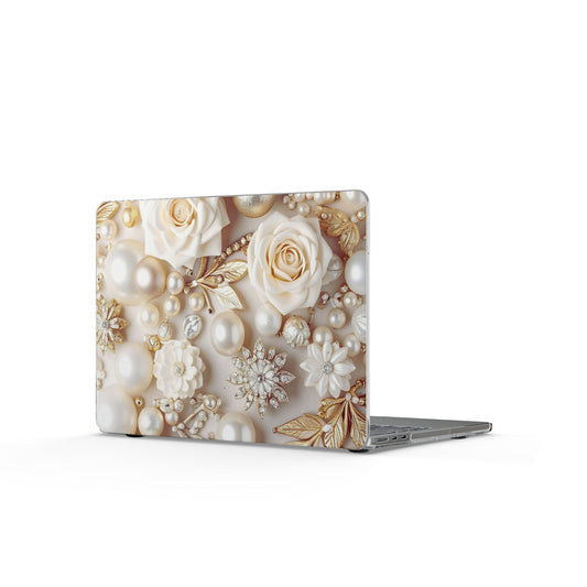 Clear Laptop Case – Ivory Opulence