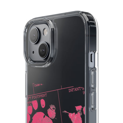 Clear Phone Case – Mom’s Little Pink Footprints