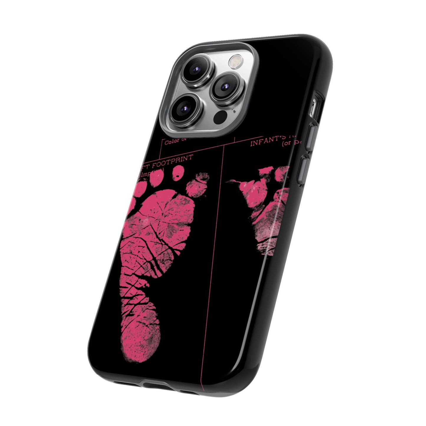 Protective Phone Case – Mom’s Little Pink Footprints