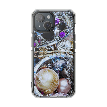 Clear Magnetic Phone Case – Chrome Jewel