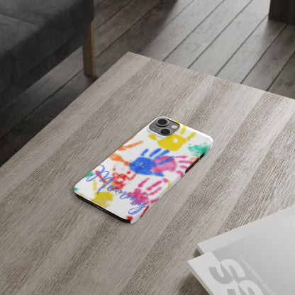 Slim Phone Case – Handprint Memories