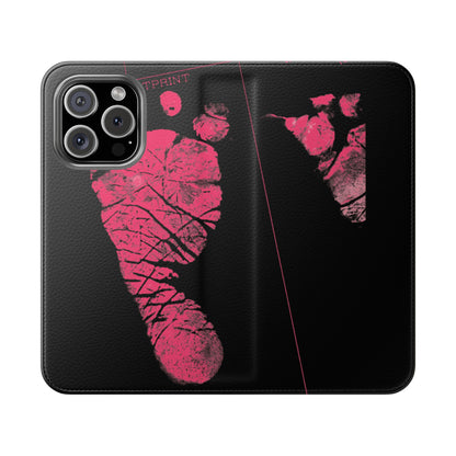Flip Case – Mom’s Little Pink Footprints