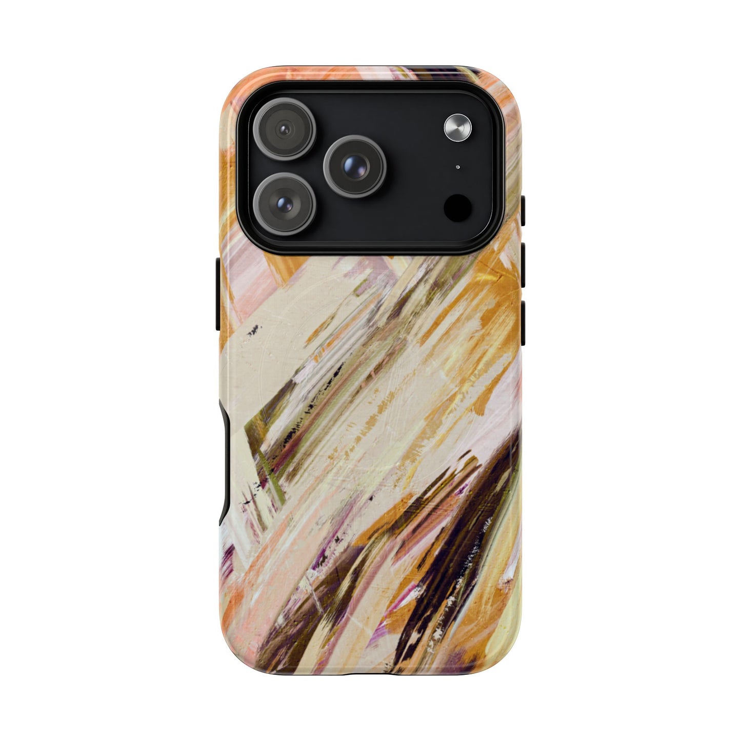 Protective Magnetic Phone Case – Brush & Bronze