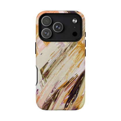 Protective Magnetic Phone Case – Brush & Bronze