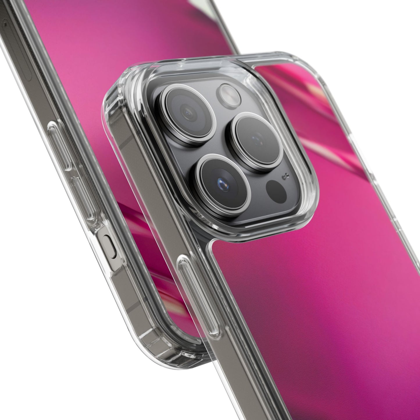 Clear Phone Case – Magenta Motion
