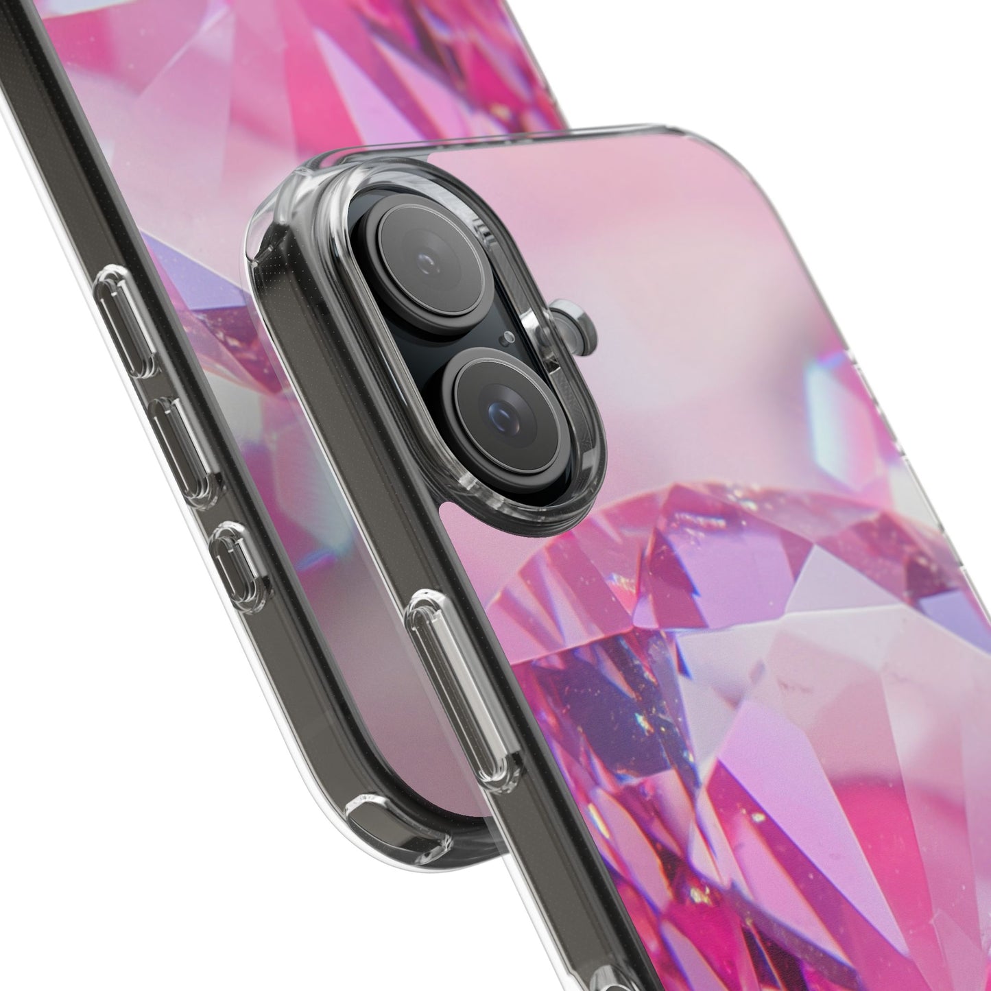 Clear Phone Case – Pink Ice