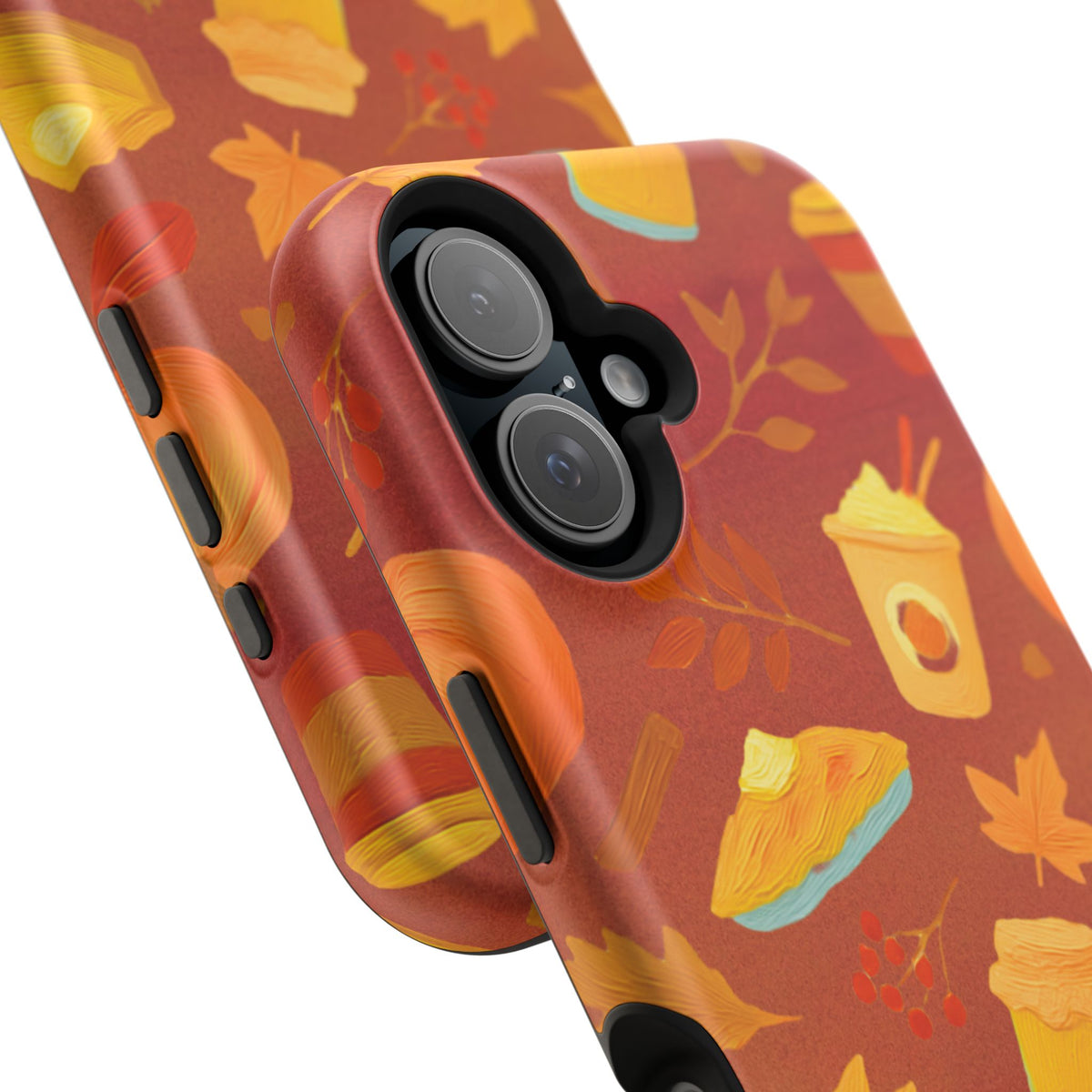 Autumn Treats Magnetic Phone Case — Fall Coffee & Pastry Protective Cover
