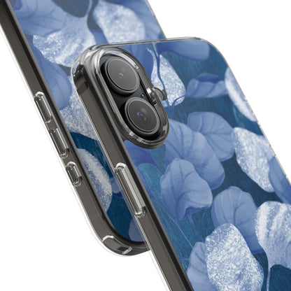 Clear Phone Case – October Blues – Compatible with iPhone 13–17 & Samsung Galaxy S25–S26 Series