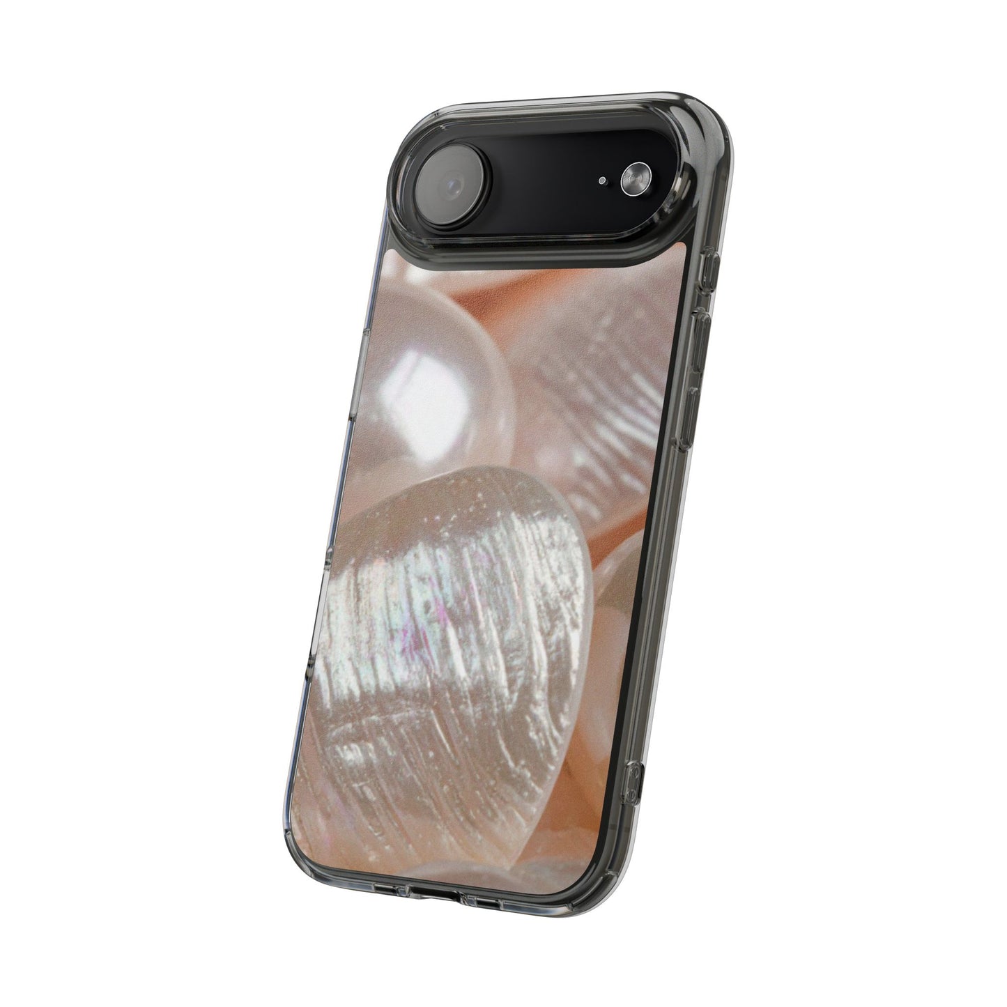 Clear Phone Case – Blush Pearl