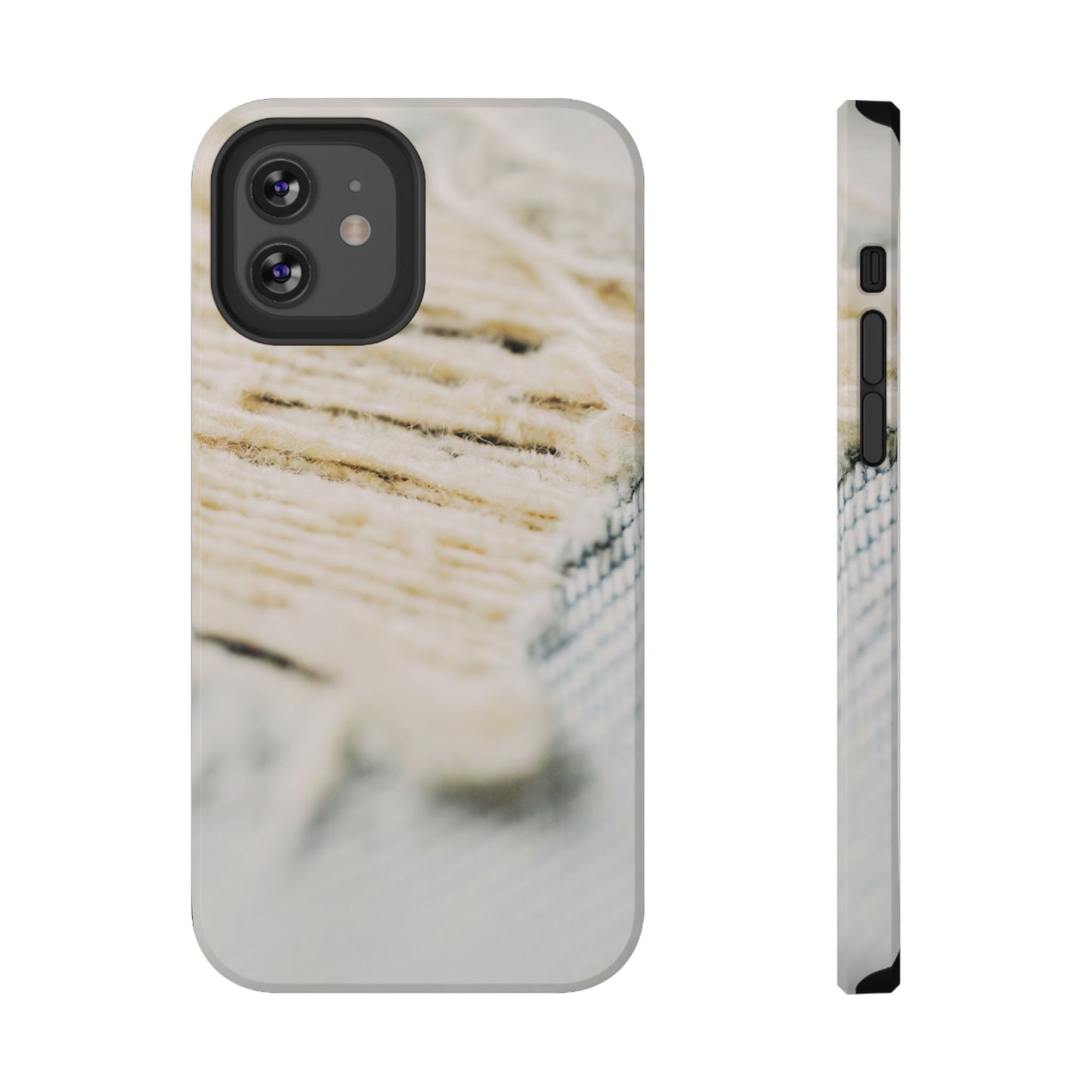 Impact-Resistant Phone Case – Woven Warmth
