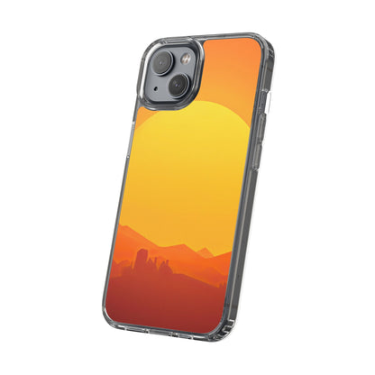 Clear Phone Case – Desert Sunrise