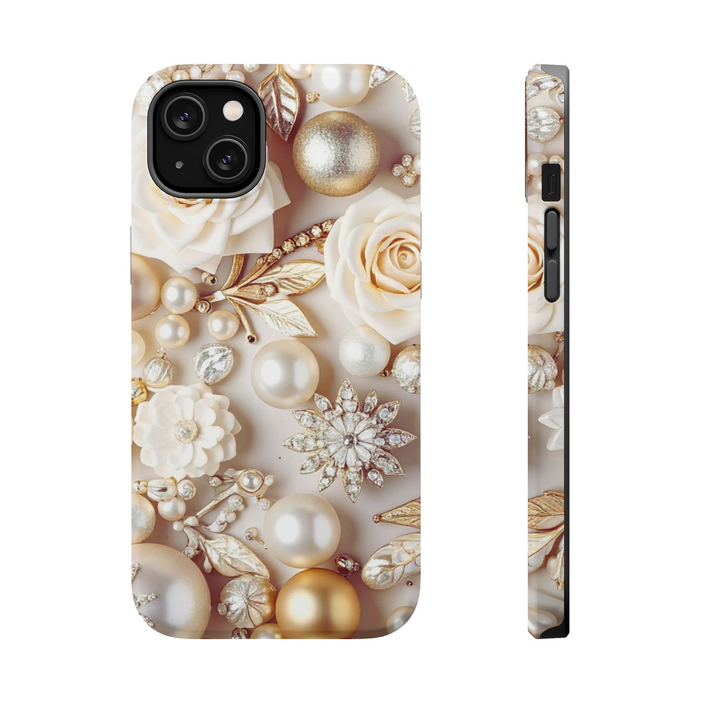 Wireless-Charging Compatible Case – Ivory Opulence