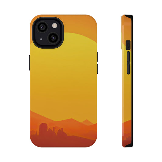 Impact-Resistant Phone Case – Desert Sunrise