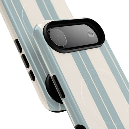 Protective Magnetic Phone Case - Coastal Stripe