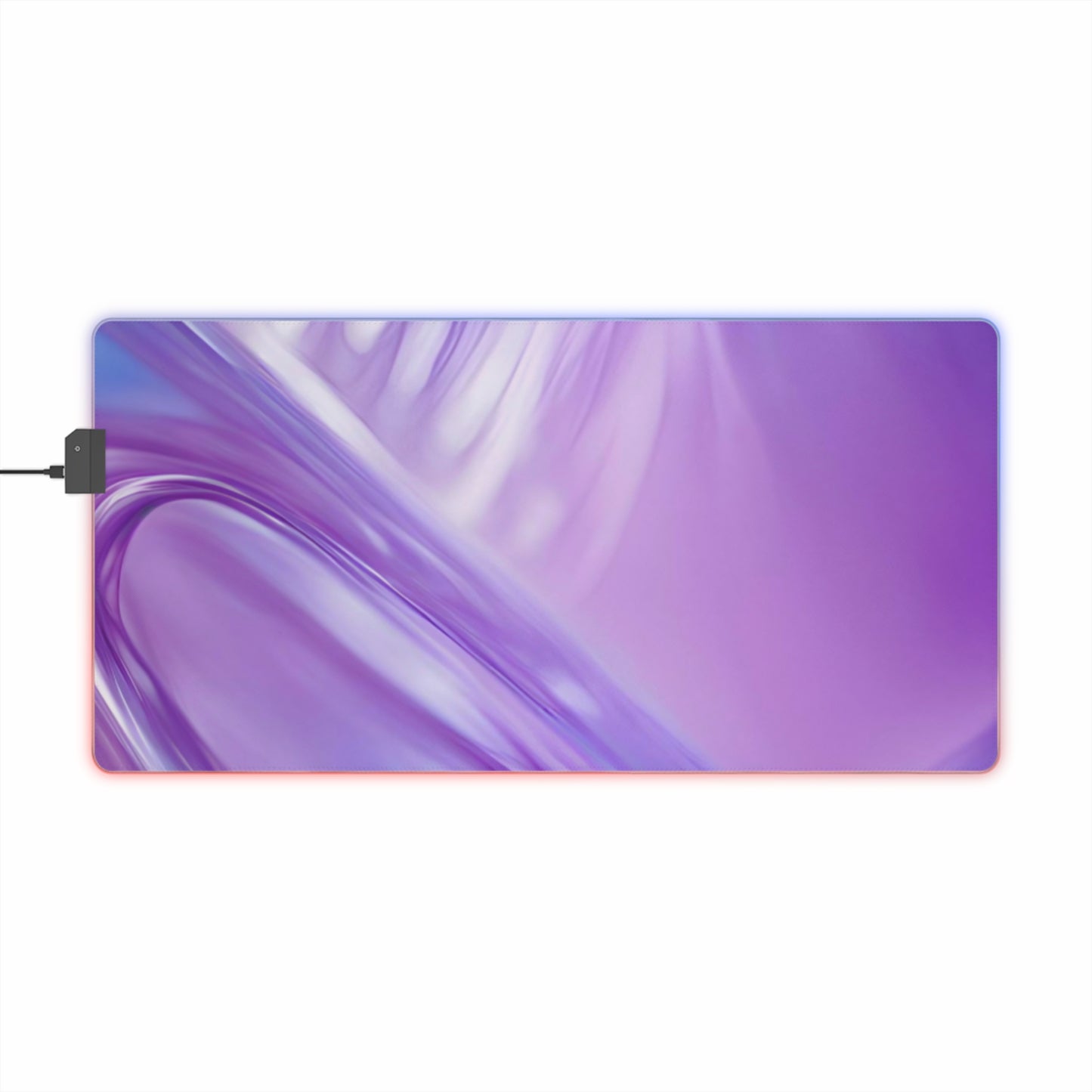 Gaming LED Desk Mat – Lavender Wave