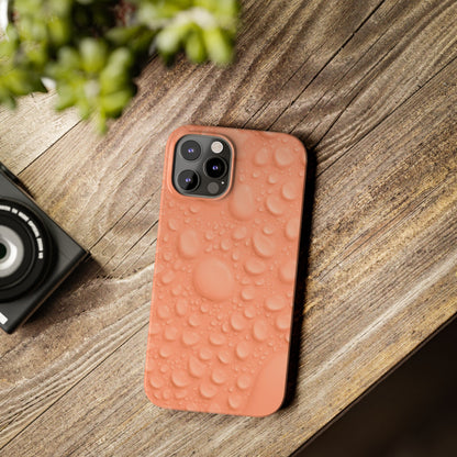 Slim Phone Case – Apricot Rain