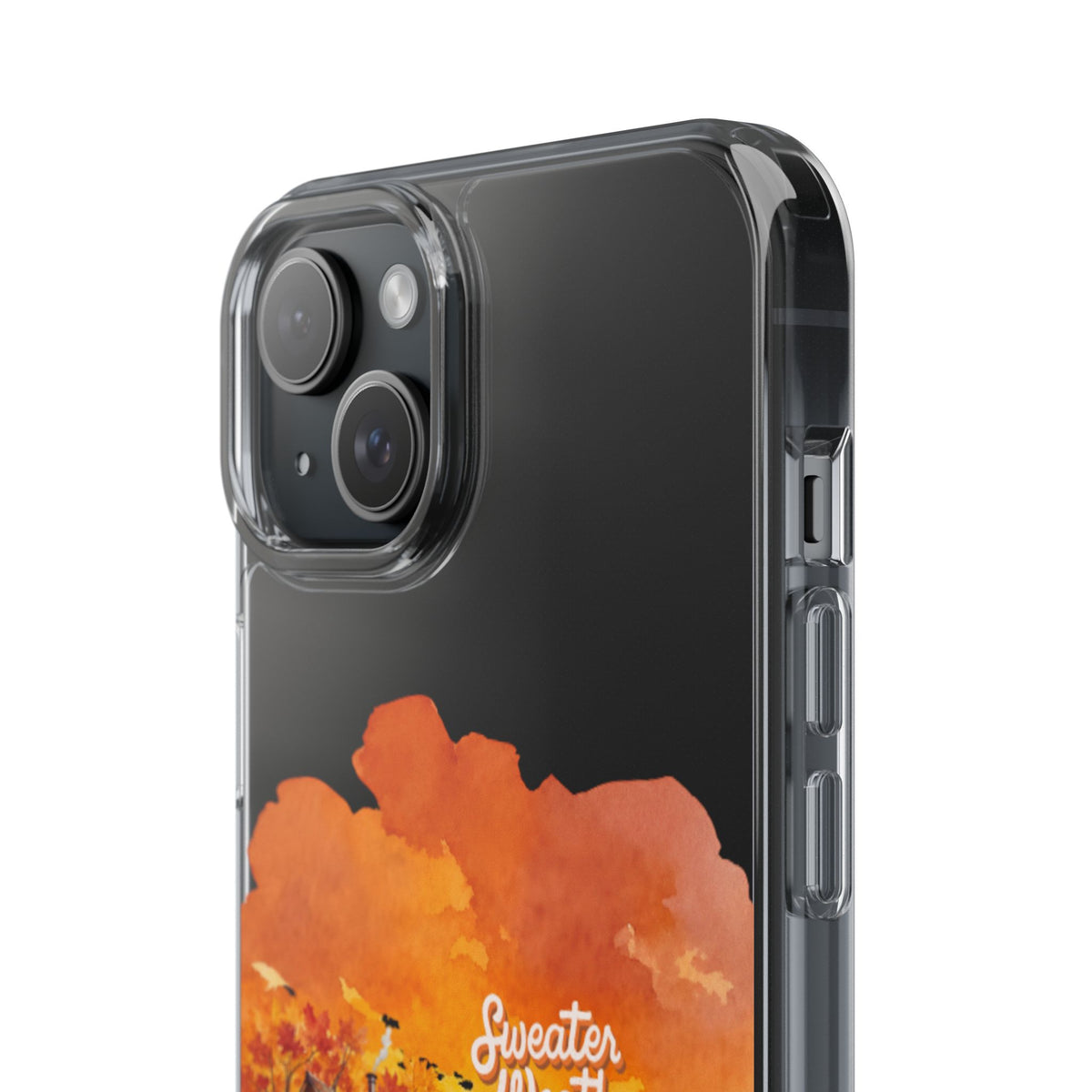 Clear Phone Case – Sweater Weather – Compatible with iPhone 13–17 & Samsung Galaxy S25–S26 Series