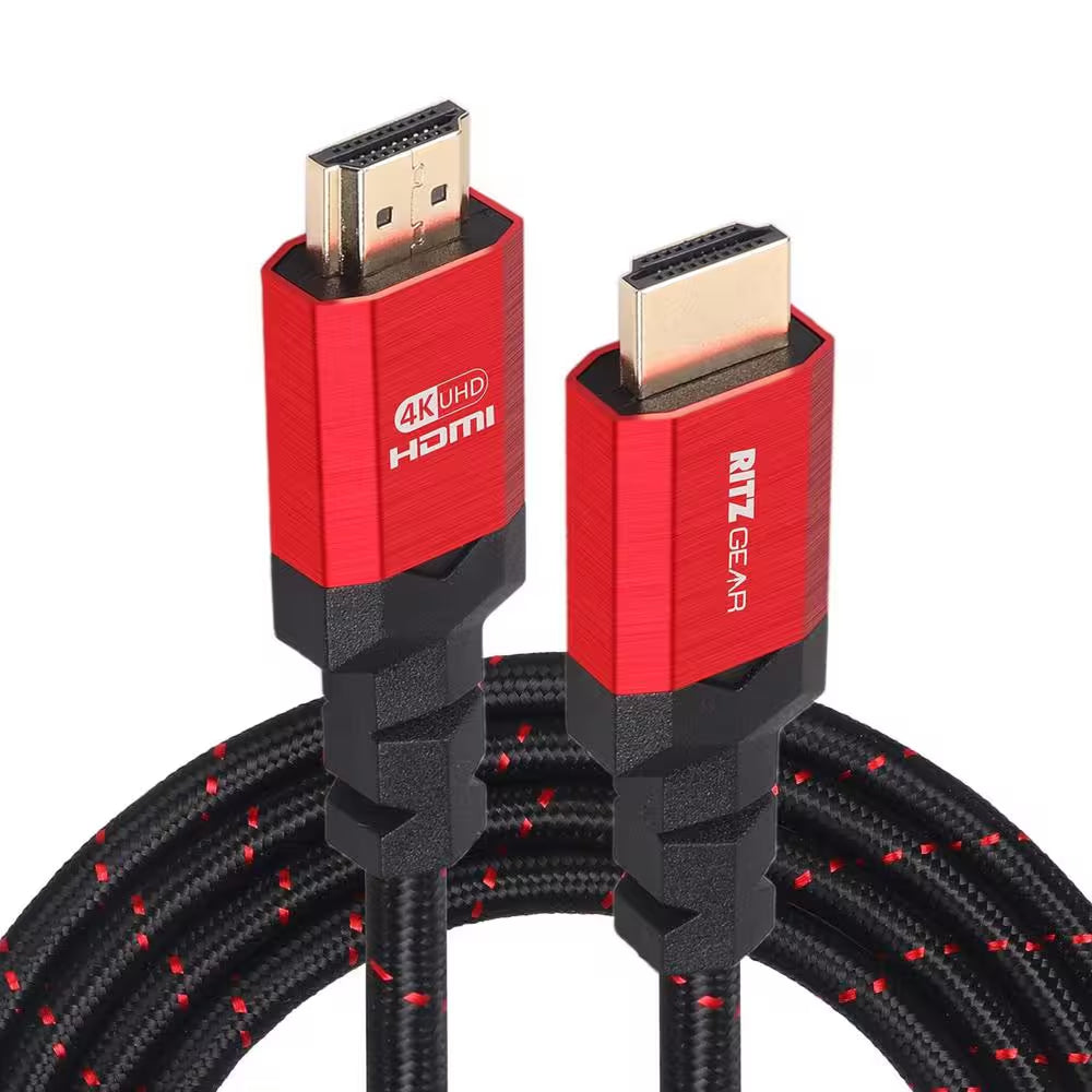 3 Ft. 4K HDMI Cable, High Speed 18 Gbps HDMI to HDMI Cable (3 Pack) - Red