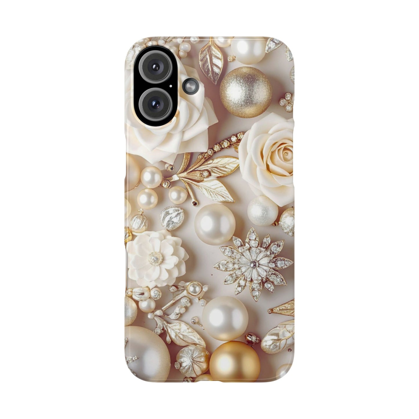 Slim Phone Case – Ivory Opulence