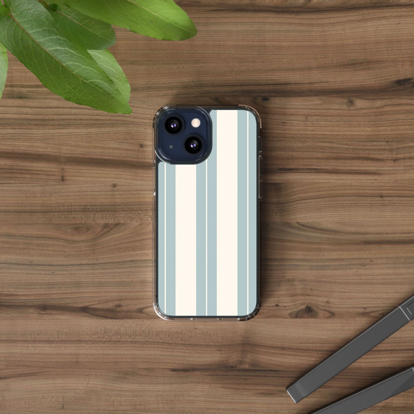 Clear Phone Case – Coastal Stripe