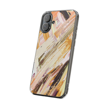 Clear Phone Case – Brush & Bronze