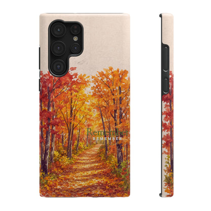 Impact-Resistant Phone Case – Autumn Remembered – Compatible with iPhone 11–17 & Samsung Galaxy S22–S26 Series