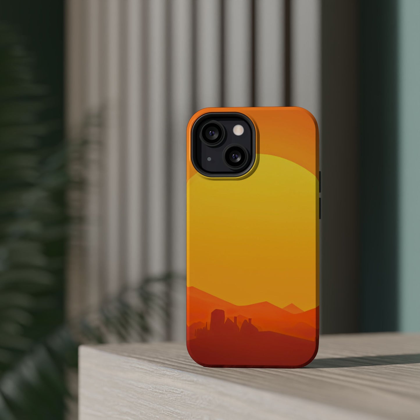 Wireless-Charging Compatible Case – Desert Sunrise