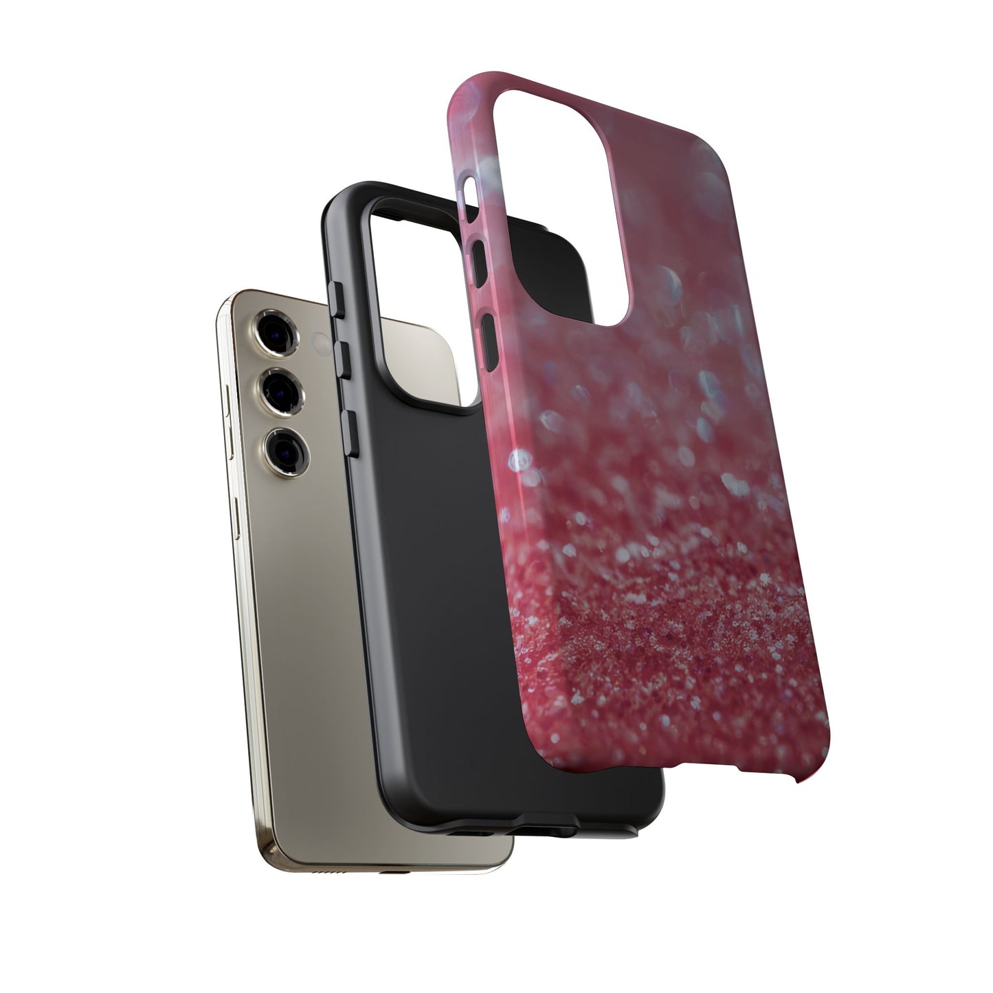 Protective Phone Case – Rosé Sparkle