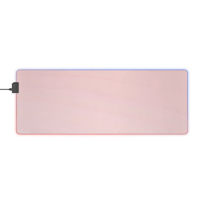 Gaming LED Desk Mat – Soft Blush