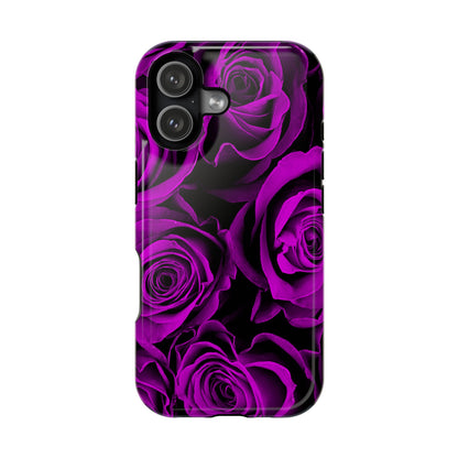 Wireless-Charging Compatible Case – Amethyst Roses