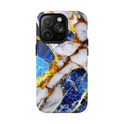 Protective Magnetic Phone Case – Sapphire Veins