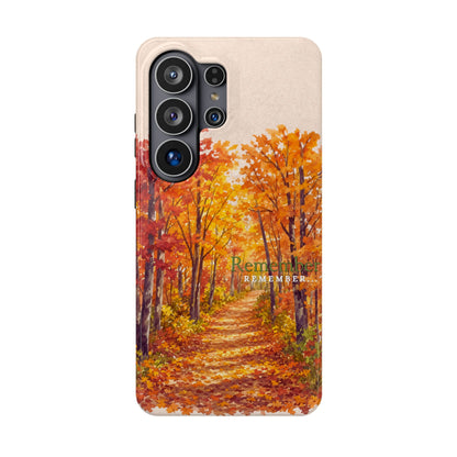 Impact-Resistant Phone Case – Autumn Remembered – Compatible with iPhone 11–17 & Samsung Galaxy S22–S26 Series